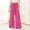 *Hot Pink, variant on ClodeEU Wide Leg Dress Pants for Women, High Waist Trousers with Belt ,Flowy Loose Casual Trousers Navy,Womens Plus L