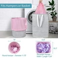 thumbnail image 4 of Label and lockable drawstring closure Pink Heavy Duty Large Mesh Laundry Bag Washable Laundry Bag, 4 of 4