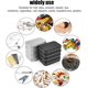 thumbnail image 4 of Caja de hojalata de metal de 8 piezas con tapa, lata de aluminio rectangular pequeña a prueba de óxido, caja de hojalata pequeña para suministros en miniatura, caja de hojalata para almacenamiento en, 4 of 5
