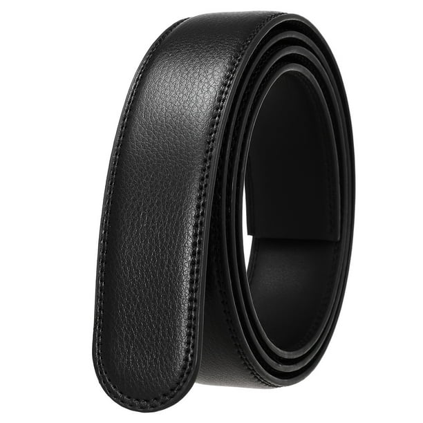 Correa de cuerpo con hebilla automática para hombre, correa de piel de vaca sencilla y de moda, 3,5 cm de ancho ZD118