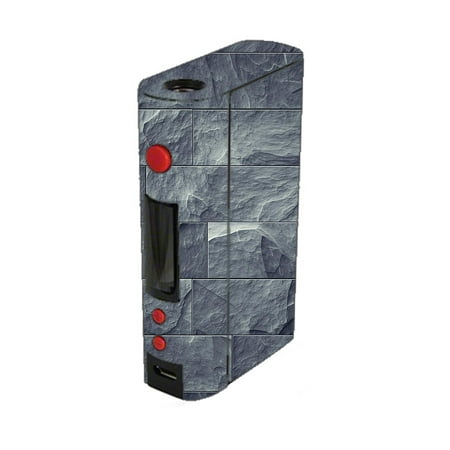 Skin Decal For Kangertech Kbox 200W Kanger Vape Mod / Grey Slate Panel Brick Wall