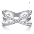 thumbnail image 3 of Minnieouse Anillo de mujer cristal curvo nudillo joyería Metal boda fiesta mano decoración moda elegante Casual joyería artesanal Ropa, zapatos y accesorios Miscelánea talla 8 Minnieouse AP017337-03, 3 of 6