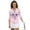Cute Pink Mummy Design, variant on HUIACONG Blue Web Pattern Women's Golf Polo Shirts Quarter Zip with Breathable Fashionable Athletic Tops for Outing Daily Sports Workout Tennis
