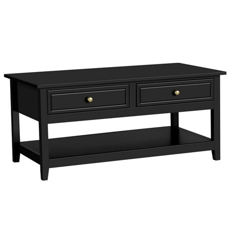 Black Wooden Coffee Table : Best Selling Wooden Coffee Table With Drawers Shelf For Home Commercial Black Accuweather Shop : Black rectangle wood coffee table.