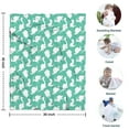 thumbnail image 4 of LightGreen Cartoon Dinosaurs Silhouettes Pattern Blanket,Comfortable Soft Lamb Wool Throw Blanket,All Season,Warm Lightweight Blankets for Sofa Bed Couch Living Room Chair,30"x40", 4 of 4