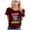 Wine, variant on LUOGENLI Female T-shirts for Womens Women's OktoberGraphic Tee Trendy Casual Short Sleeve Top Vintage T-shirts for Women Graphic Tee Summer Clothes Grey XL