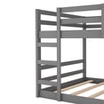 thumbnail image 5 of Full Over Full Bunk Bed with Ladder, Gray, 5 of 7