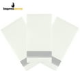 thumbnail image 6 of Impresserve 16" x 16" White Disposable Cloth-Like Paper Guest Towels with Silver Line Print - 100 Sheets, 6 of 6