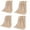 Camel1, variant on 4 Piece Super Absorbent Quick Dry Hair Towel Thickened Design Sports Gym Towel For Fast Drying And Gentle Scalp Care