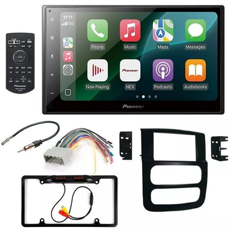 Pioneer DMH-1800NEX 6.8" Double DIN Multimedia Receiver   Kit Fit 02-05 Dodge RAM 1500Pioneer DMH-1800NEX 6.8" Double DIN Multimedia Receiver   Kit Fit 02-05 Dodge RAM 1500