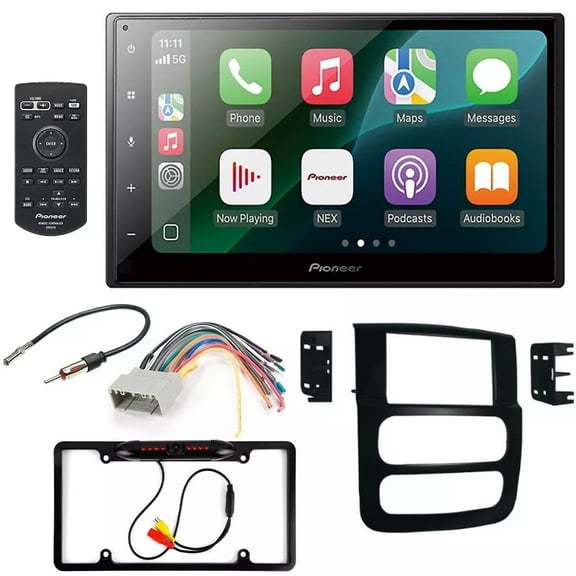 Pioneer DMH-1800NEX 6.8" Double DIN Multimedia Receiver   Kit Fit 02-05 Dodge RAM 1500Pioneer DMH-1800NEX 6.8" Double DIN Multimedia Receiver   Kit Fit 02-05 Dodge RAM 1500