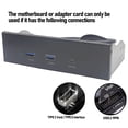 thumbnail image 3 of Cubo del Panel Frontal USB 3.2, Panel de Extensión de la Unidad Ócica Capilla de Metal de 5.25 Pulgadas para La Computerador de la PC, 3 of 7