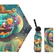 thumbnail image 2 of JSTEL Pumpkin Pop Art Folding Umbrella for Rain Sun Travel Mini Lightweight Compact Umbrellas, 2 of 5