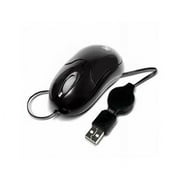 Xtech - Mouse USB Wired Optical Retractable Cable Travel