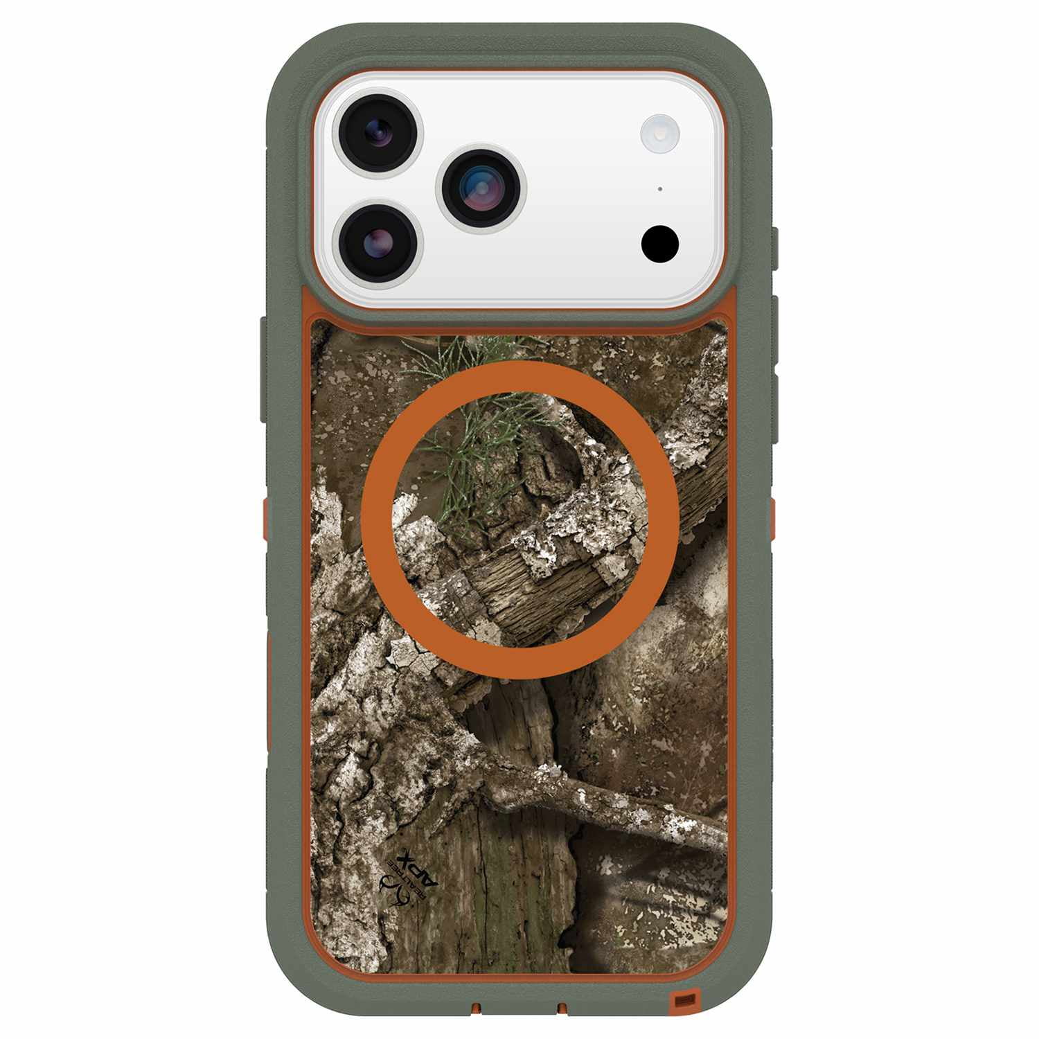 OtterBox Defender Pro XT Clear MagSafe Case w/Camera Control Realtree Apx (Green) for iPhone 17 Pro