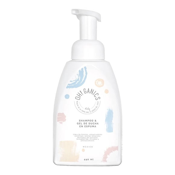 Shampoo & gel de ducha Oh-Ganics en espuma 440 ml