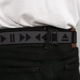 thumbnail image 4 of Buckle-Down Belt, Seatbelt Buckle Belt, Control Buttons Black Gray, 30 to 44 Inches, 4 of 9