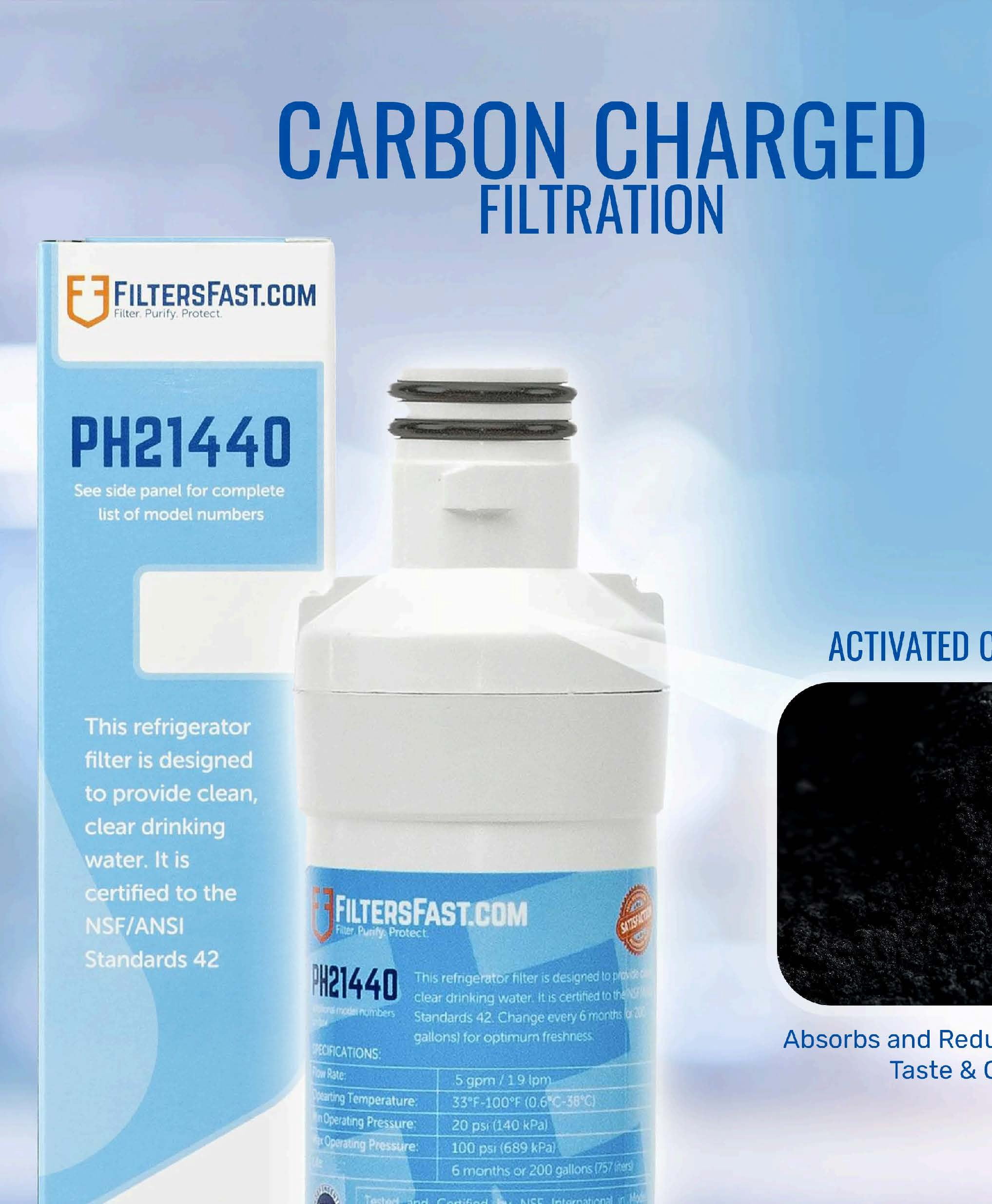 Filters Fast PH21440 Compatible Replacement for LG LT1000P Refrigerator Water Filter