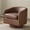 Brown-PU, variant on Ktaxon 360° Swivel Lounge Chair PU Club Accent Chair High Resilience Cushion Ergonomic Design for Home Office Brown