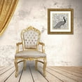 thumbnail image 3 of Thomas, Miranda 12x12 Gold Ornate Wood Framed with Double Matting Museum Art Print Titled - Peacock Garden IV BW, 3 of 4