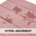 thumbnail image 6 of Microdry Absorbent CoreTex Memory Foam Bath Mat, 21" x 34", Rose, 6 of 8