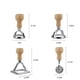 thumbnail image 2 of Ravioli Cutter Shaper, Dumpling Wheel Shaper con mango de madera y borde dentado Pasta Noodle Press Kitchen Attachmen - Juego de 4 Vhermosa BST3019483, 2 of 5