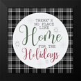 thumbnail image 2 of Kimberly, Allen 20x20 Black Modern Framed Museum Art Print Titled - Home for the Holidays Plaid, 2 of 5