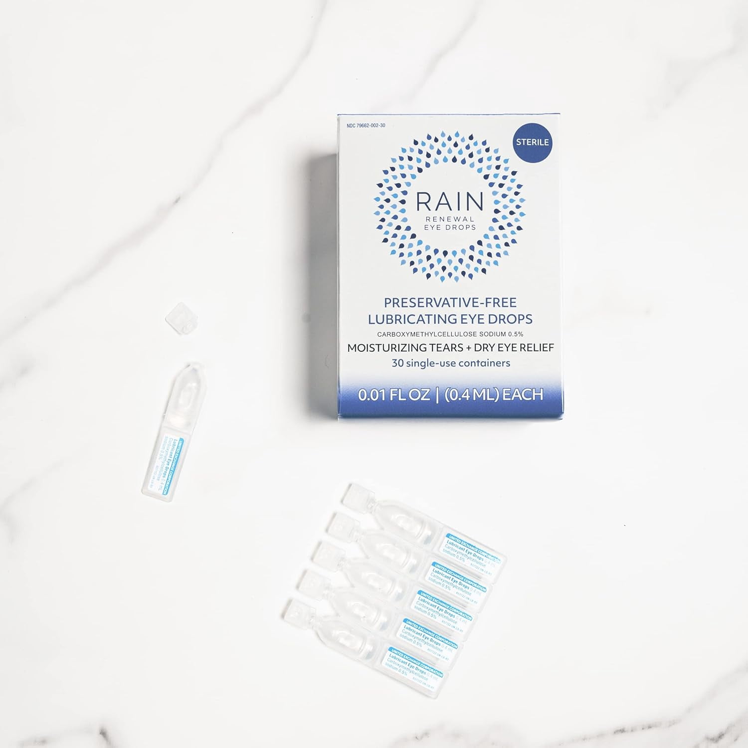 Rain Preservative-Free Eye Drops for Dry Eyes — 1 Pack