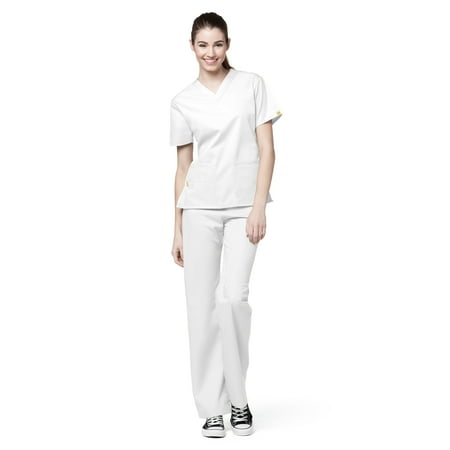 

WonderWink Origins 6016-Bravo-Women s V-Neck Scrub Top