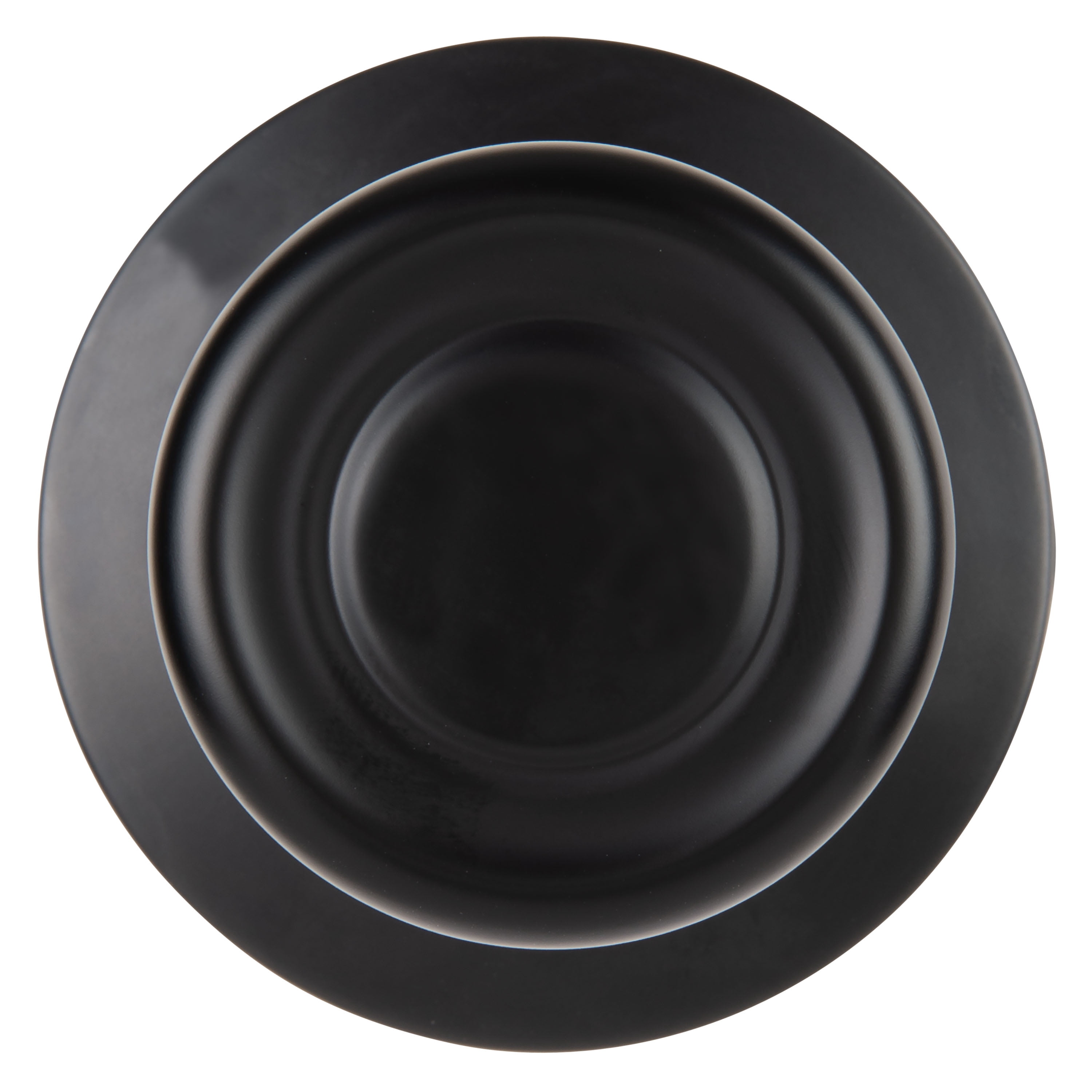 Brinks Non-Locking Passage Tulip Style Doorknob, Matte Black Finish