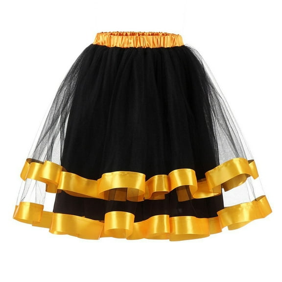 Fesfesfes Women Skirt Petticoat Underskirt Swing Tutu Princess Skirt Hippy Cosplay Cute New