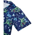 thumbnail image 4 of Quad Seven Boys Pajama Set Breathable Button Down Sleep Shirt and Pajama Shorts Sleepwear Set 2 Piece, 4 of 7