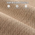 thumbnail image 4 of SIXHOME Bathroom Rug Set of 2 Non Slip Bath Mat Super Absorbent Quick Dry Thin Soft Woven Braided Bath Rugs with Rubber Backing Machine Washable Farmhouse Bathroom Mats Fits Under Door 16"x24" Beige, 4 of 7