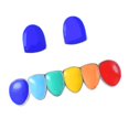 thumbnail image 1 of Milaget  Oil Fangs Rainbow Bottom Hollowen Accessories , White Gold, 1 of 8