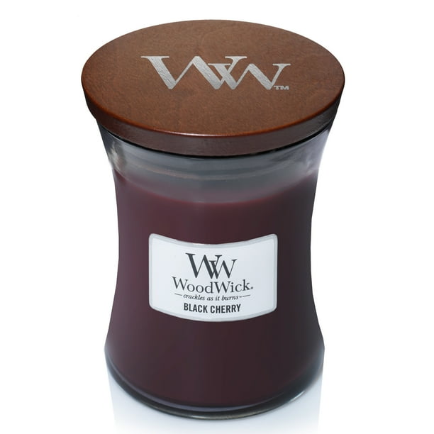 WoodWick Black Cherry - Medium Hourglass Candle