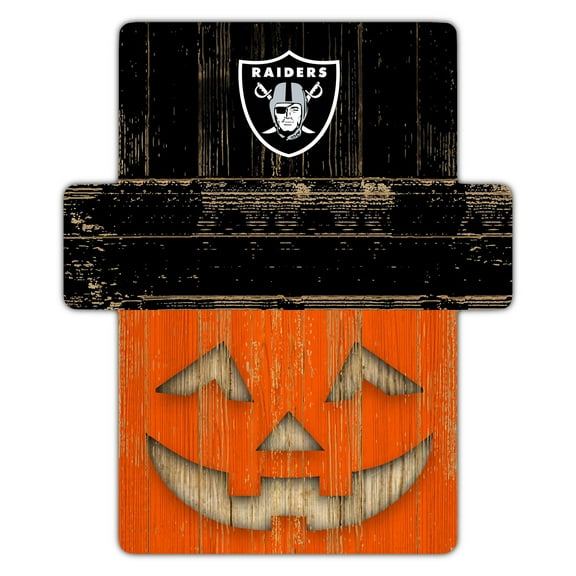 Las Vegas Raiders 12" x 12" Jack-O-Lantern Display