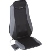 Relaxzen 60-2960 Shiatsu and Tapping Massage Cushion, Gray and Black