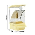 thumbnail image 7 of LHNFT Hanging Bird Feeder 1.7L Large Capacity, Automatic Cage Accessories, Transparent Food Container for Parakeets, Cockatiels, Finches, Lovebirds, 7 of 7