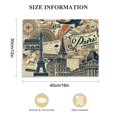 thumbnail image 3 of Awypu  Canvas Wall Art Painting The Louvre Lettering Paris Agra Label Taj Mahal Faded Home Decorative Artwork Prints, 3 of 6