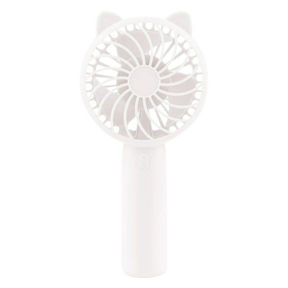 LYCAQL Mini Portable Fan, Powerful Handheld Fan, Cute Design Personal Small Desk Fan with Base, Lightweight Makeup USB Rechargeable Fan for Girl Women Travel Indoor Outdoor