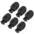 thumbnail image 3 of 50 Pcs Verrous de Cordon Élastiques Durables à Ressort en Plastique Forme de Balle Ronde pour Bagages (Noir), 3 of 9