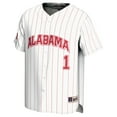 thumbnail image 2 of Men's GameDay Greats #1 White Alabama Crimson Tide Lightweight Baseball Fashion Jersey, 2 of 4