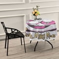 thumbnail image 2 of BZSMCE Round Tablecloth Make Money Rabbit Pattern Tableclothes, 2 of 8