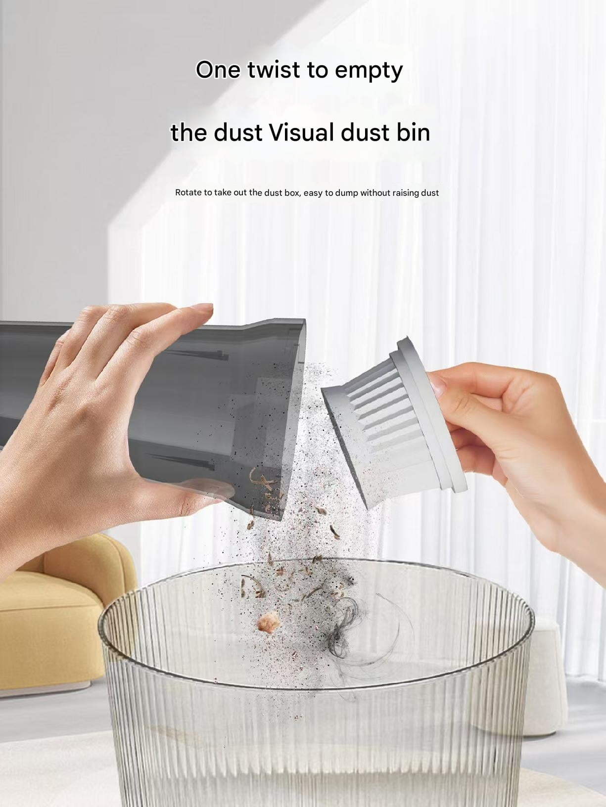 Handheld Vacuum Cleaner 240V Portable Wireless 120W Home Car Flat Mouth USB Charging Super Strong Suction