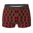 thumbnail image 6 of Men's Boxer Briefs, Argyle Plaid Soft Comfy Mens Underwear Boxer Briefs Breathable With Widen Waist, 6 of 7