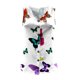 thumbnail image 3 of Tank Top Vestido Para Las Mujeres Camisa abotonada de verano para mujer, camiseta sin mangas informal con cuello de y estampado de mariposas, camiseta sin mangas de lino y algodón (White, XXL), 3 of 4