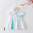 thumbnail image 4 of Vestido de niña Vestido de verano Vestido antiguo fino para niña Cheongsam de verano para niña, 4 of 5