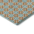 thumbnail image 4 of Addison Rugs Mayfield Washable Transitional Modern Squares Orange Runner Rug, 2'3" x 7'6", 4 of 5