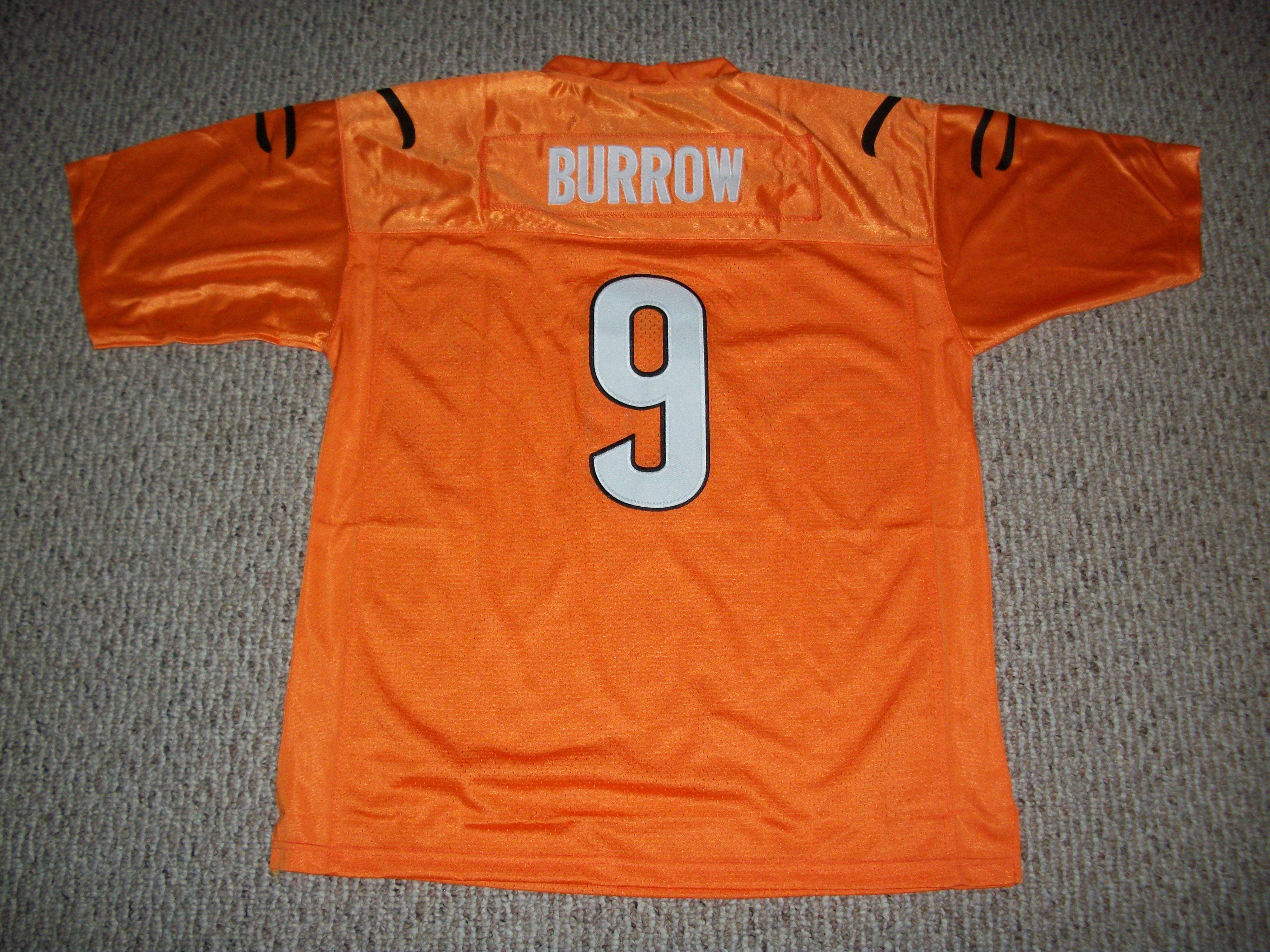 Unsigned Joe Burrow Jersey #9 Cincinnati Custom Stitched Orange Football  New No Brands/Logos Sizes S-3XL