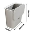 thumbnail image 2 of Luckky Kitchen Compost Bin, Waste Bin with Lid,Plastic Food Waste Bin for Counter Top or Under Sink,Mountable Garbage Can for Car,Cabinet,Office,Bedroom,Bathroom (Gray), 2 of 7